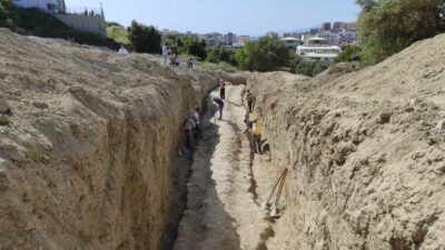 İnşaat temelinden MÖ. 1. yüzyıla ait su kemeri çıktı