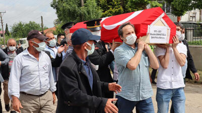 Şehit polis memuru son yolculuğuna uğurlandı