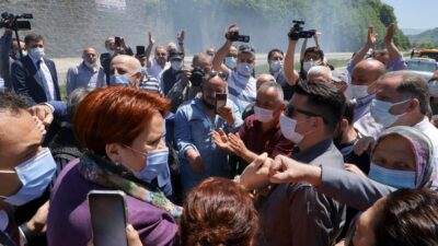 Akşener’in İkizdere gezisinde olay çıktı