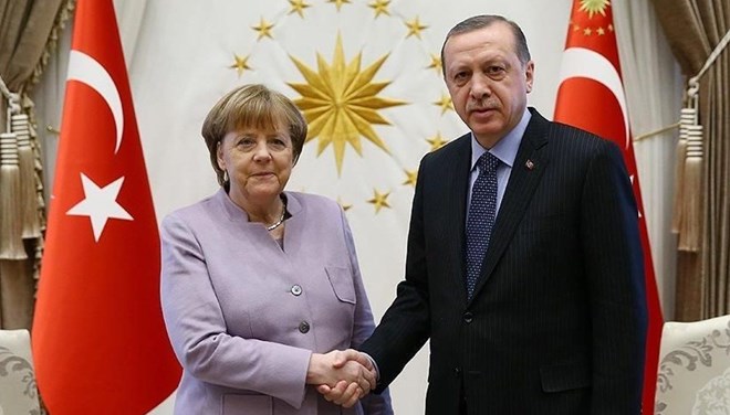 Cumhurbaşkanı Erdoğan Merkel ile görüştü