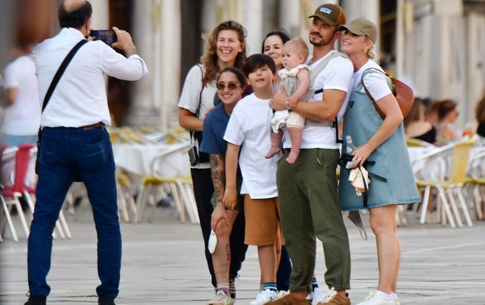 Katy Perry ve Orlando Bloom çocuklarıyla Venedik tatilinde