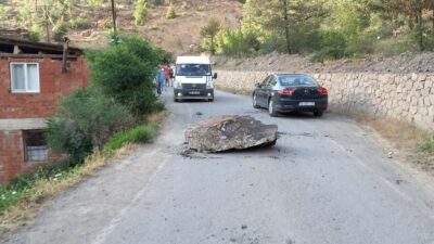 Yol inşaatında faciadan dönüldü