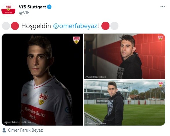 Stuttgart, Ömer Faruk Beyaz’ı açıkladı