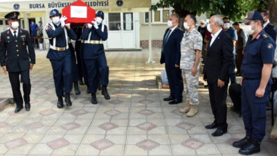 Şehit astsubay Bursa’da toprağa verildi