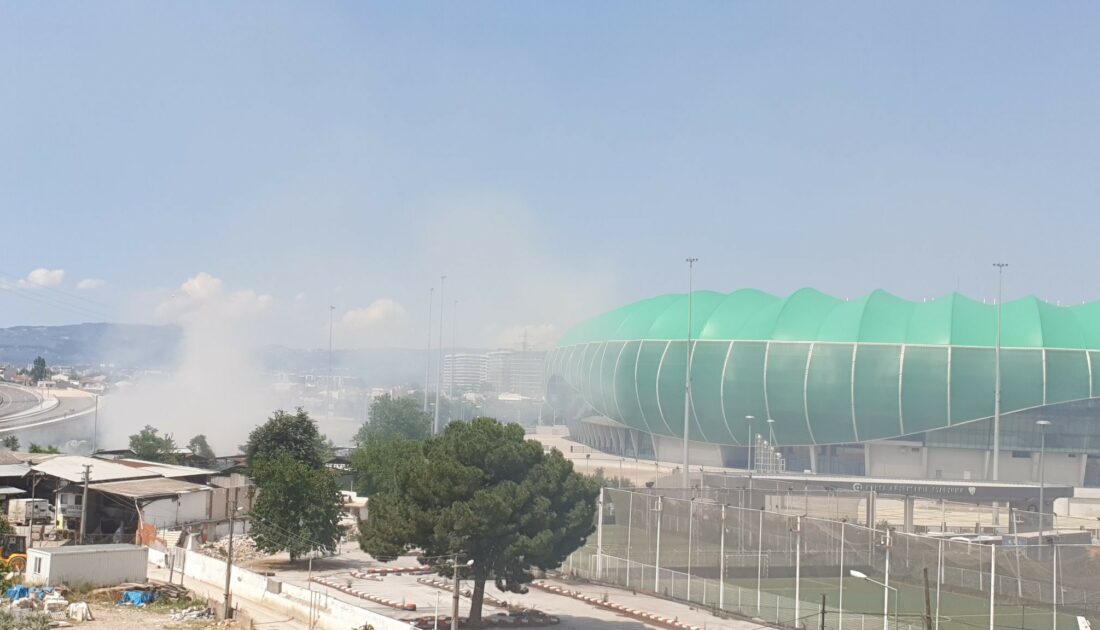 Timsah Arena’da yangın paniği! Bursaspor’dan açıklama geldi…