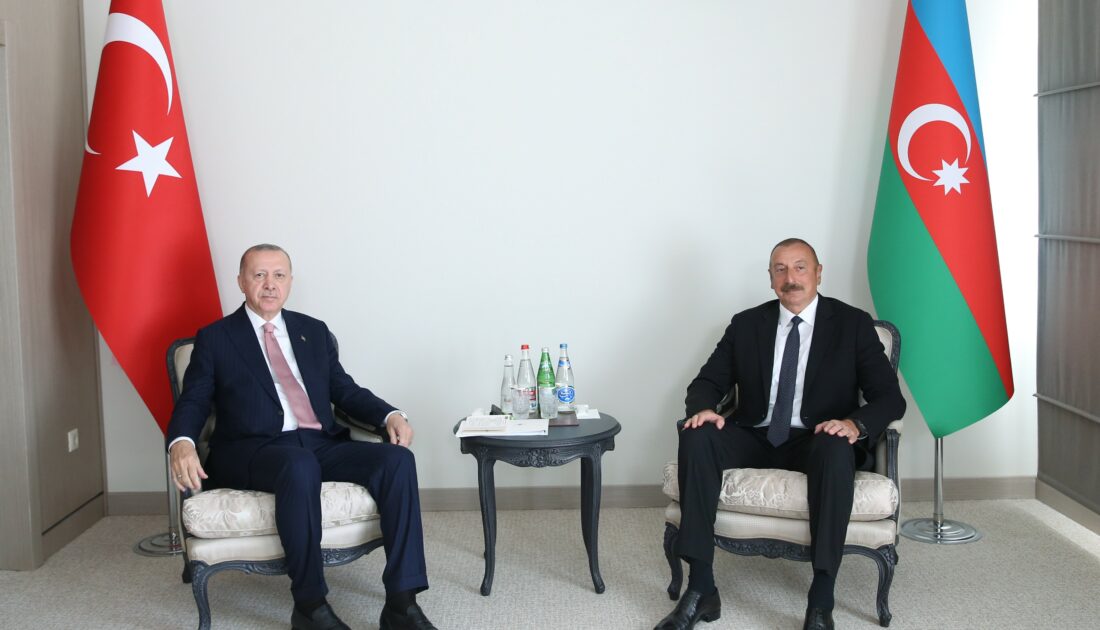 Cumhurbaşkanı Erdoğan, Aliyev ile bir araya geldi