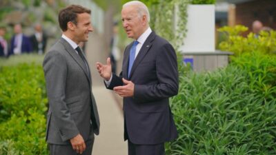 Biden’ın G7 yemeğinden Macron paylaşımı