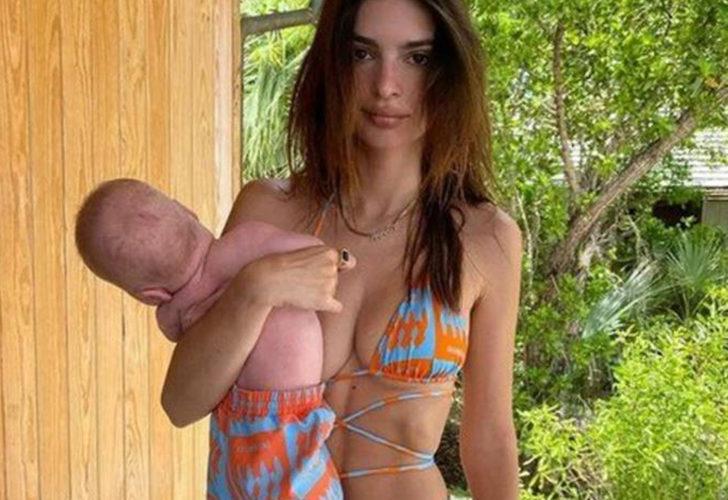 Emily Ratajkowski bebeğinin yüzünü ilk kez gösterdi