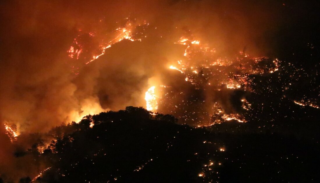 Mersin ve Hatay’da orman yangını! Havadan müdahale başladı