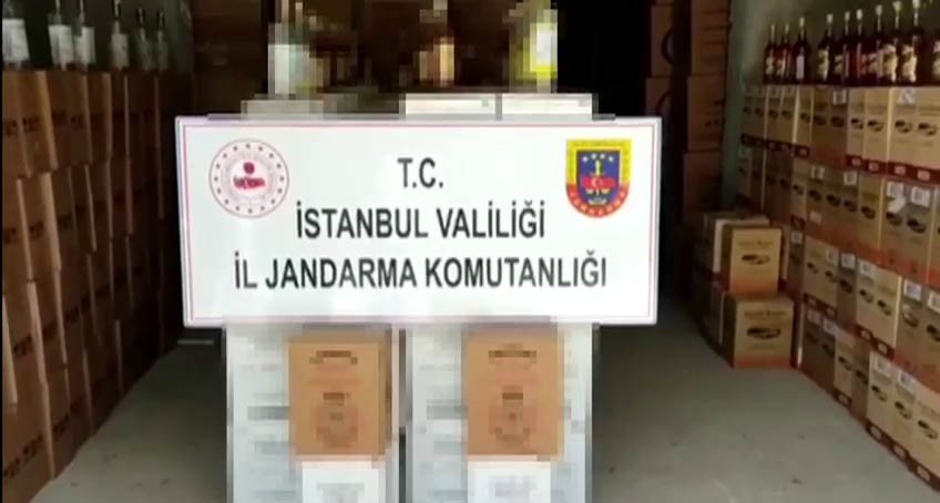 8 bin litre sahte içki ele geçirildi