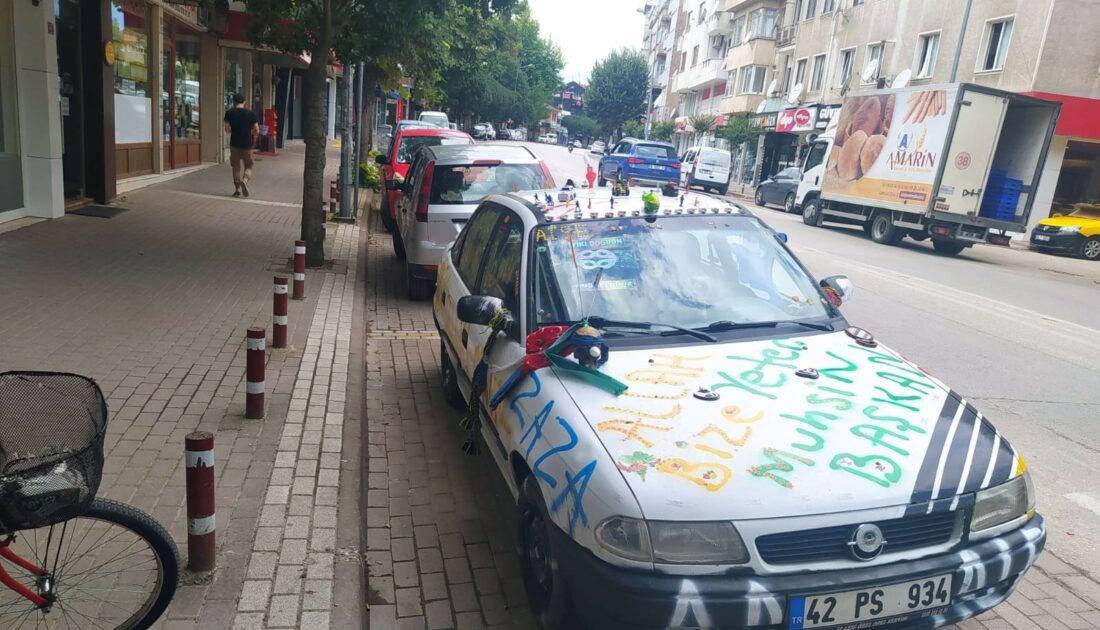 Bursa’da bu aracı gören fotoğraf çektirdi!