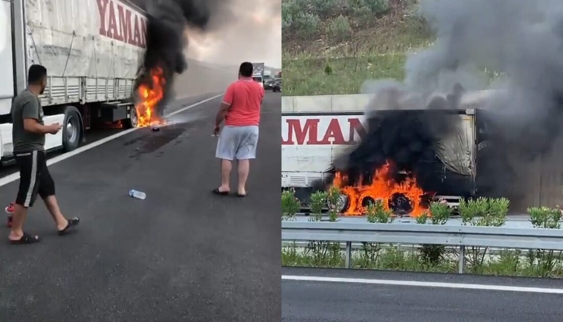 Bursa otobanında dehşet anları