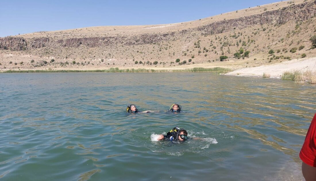 Krater gölüne giren genç boğuldu