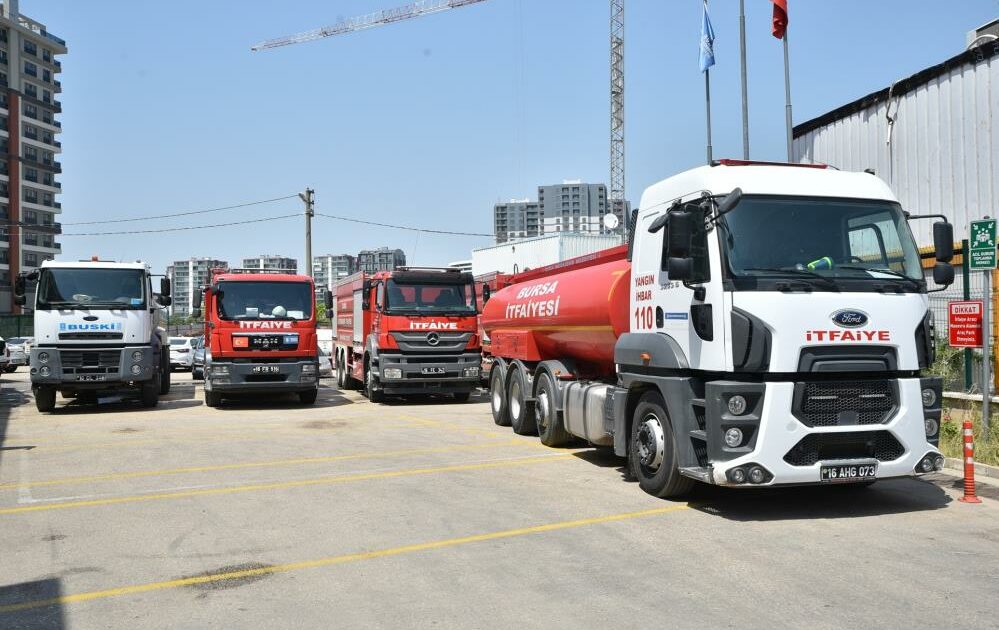 Bursa İtfaiyesi, Marmaris’e doğru yola çıktı