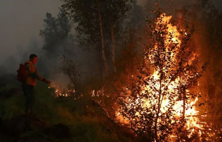 Sibirya alev alev yanıyor