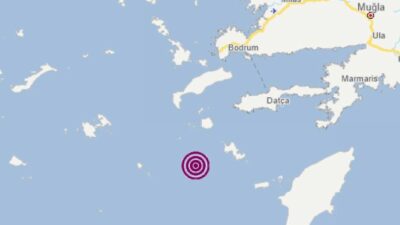 Muğla açıklarında 4.5 büyüklüğünde deprem