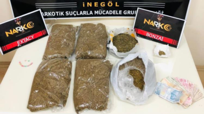 Bursa’da 2.6 kilogram uyuşturucu ele geçirildi