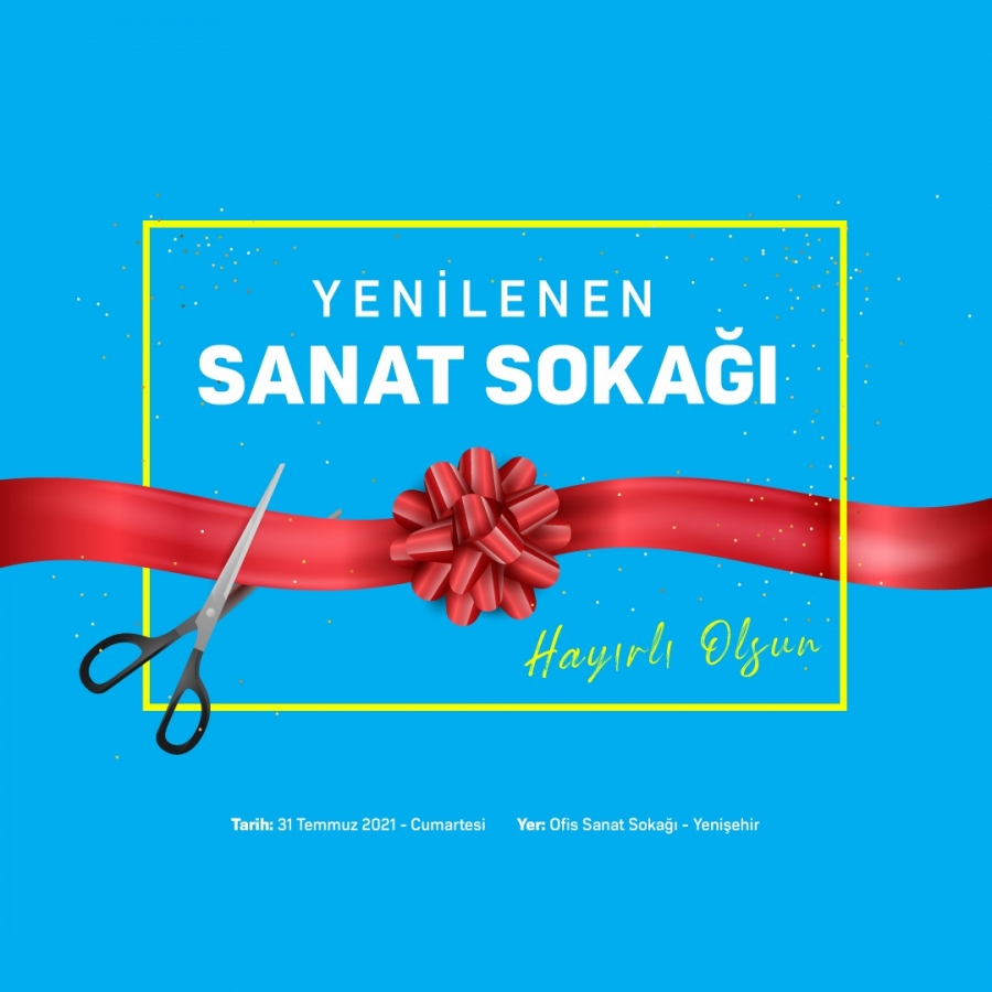 Sanat Sokağı yenilenen yüzüyle ziyaretçilerini bekliyor