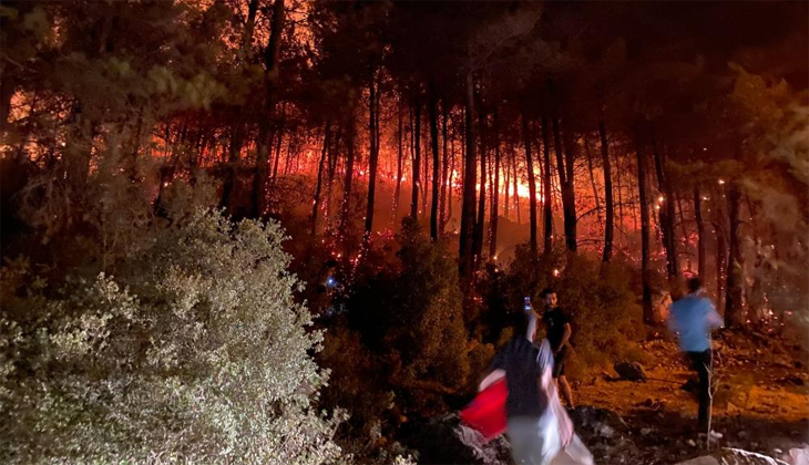 Fethiye’de orman yangını