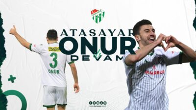 Onur Atasayar 2 yıl daha Bursaspor’da