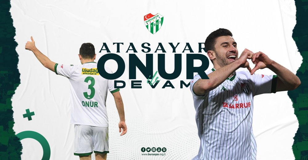 Onur Atasayar 2 yıl daha Bursaspor’da