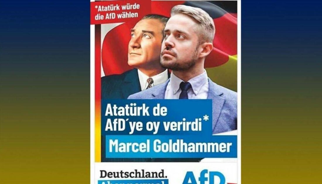 Almanya AfD partisinden skandal afiş