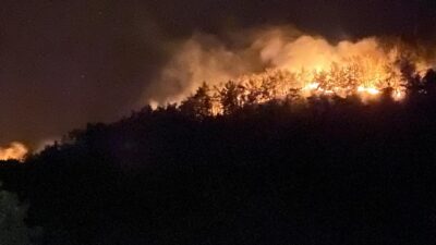 Orman yangınları uydudan böyle görüntülendi