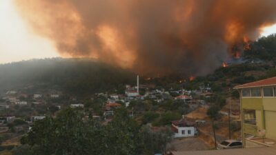 Muğla’da alevler dakikalar içerisinde böyle yayıldı