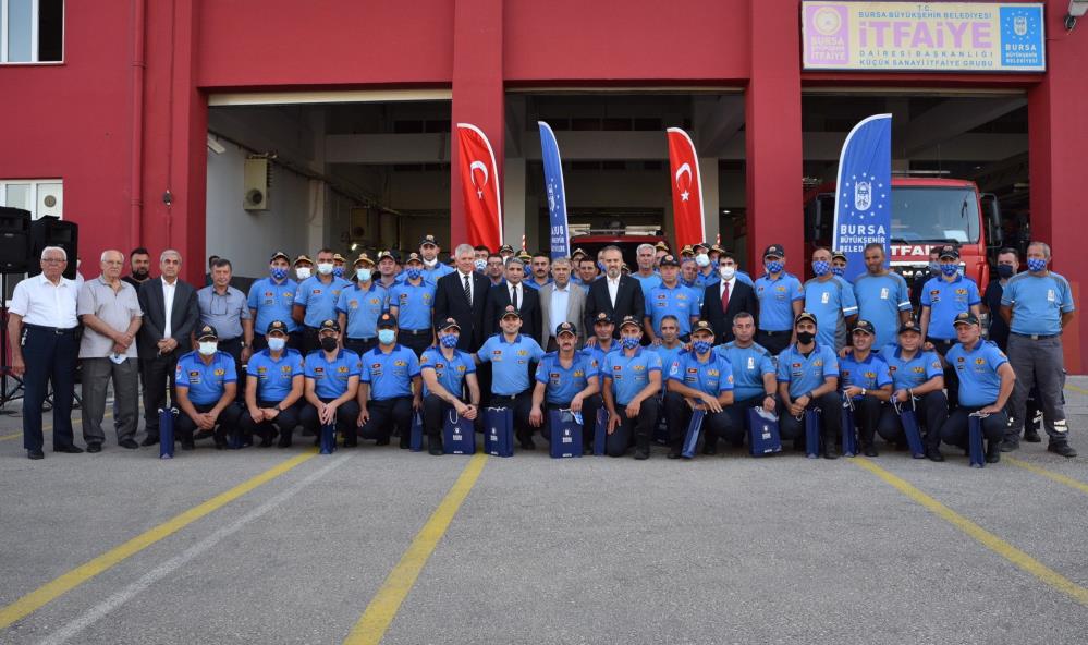 Akdeniz’de görev yapan alev savaşçıları Bursa’ya döndü