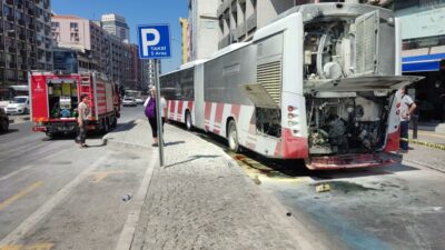 İzmir’de halk otobüsünde korkutan patlama