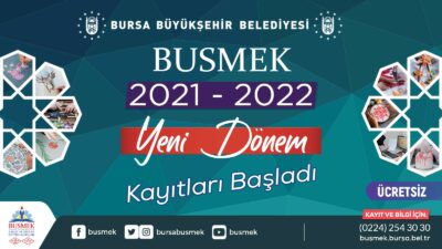 BUSMEK’te yeni dönem kurs kayıtları başladı