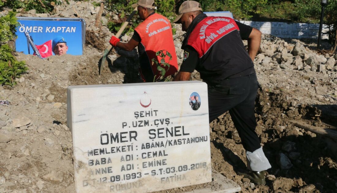 Bozkurt’ta toprak altında kalan şehitlik yeniden gün yüzüne çıkarıldı