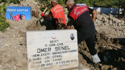 Bozkurt’ta toprak altında kalan şehitlik yeniden gün yüzüne çıkarıldı