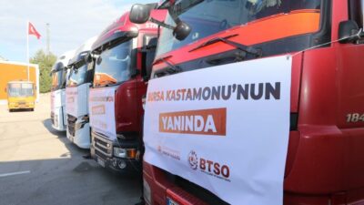 Yardım TIR’ları Bursa’dan yola çıktı