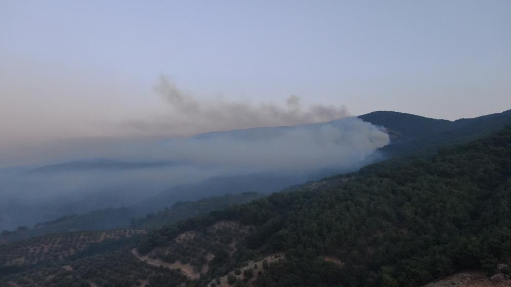 Kazdağları’nda alevlerle mücadele sürüyor