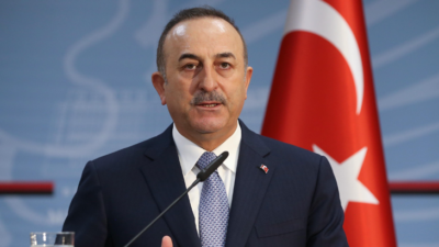 Bakan Çavuşoğlu, Fransa Dışişleri Bakanı Drian ile görüştü