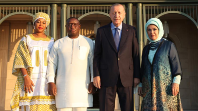 Erdoğan, Sierra Leone Cumhurbaşkanı Bio ile bir araya geldi