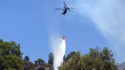 OGM: Yangın söndürme helikopterinin düştüğü haberleri asılsızdır