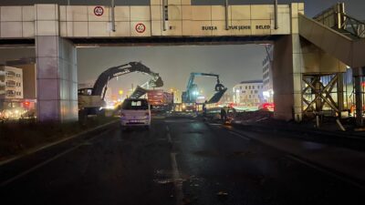 Bursa’da Emek-Şehir Hastanesi metro hattında çalışmalar hızlandı