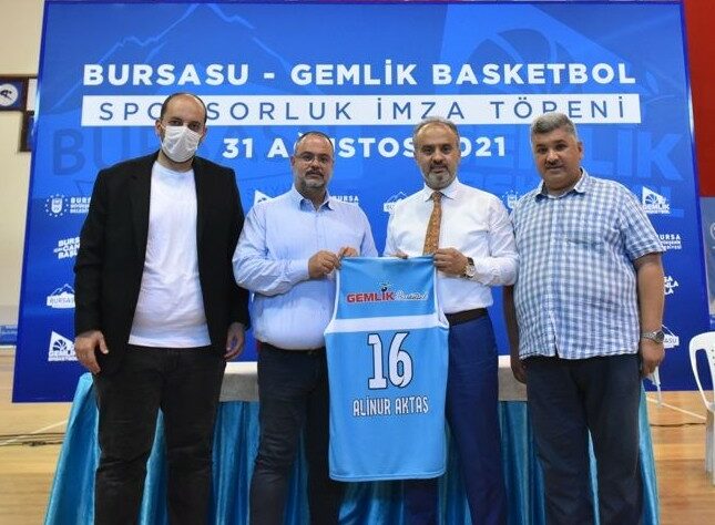 Bursasu, Gemlik Basketbol’a sponsor oldu