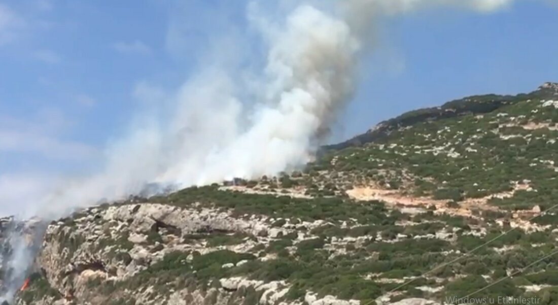 Hatay’da makilik alanda yangın