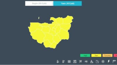  Meteoroloji’den Bursa’ya sarı uyarı