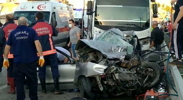 Ankara’da feci kaza: 5 ölü