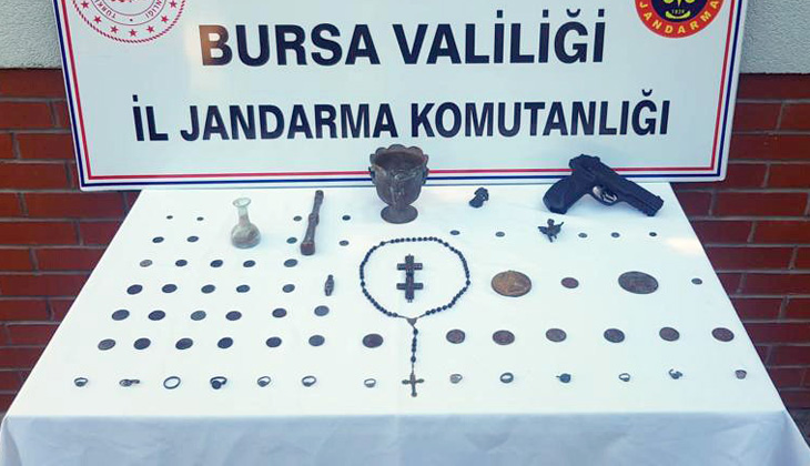 Bursa’da tarihi eser operasyonu: 4 gözaltı