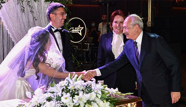 Kılıçdaroğlu ve Akşener, nikah şahidi oldu