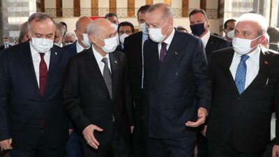 Cumhurbaşkanı Erdoğan Bahçeli ile görüştü