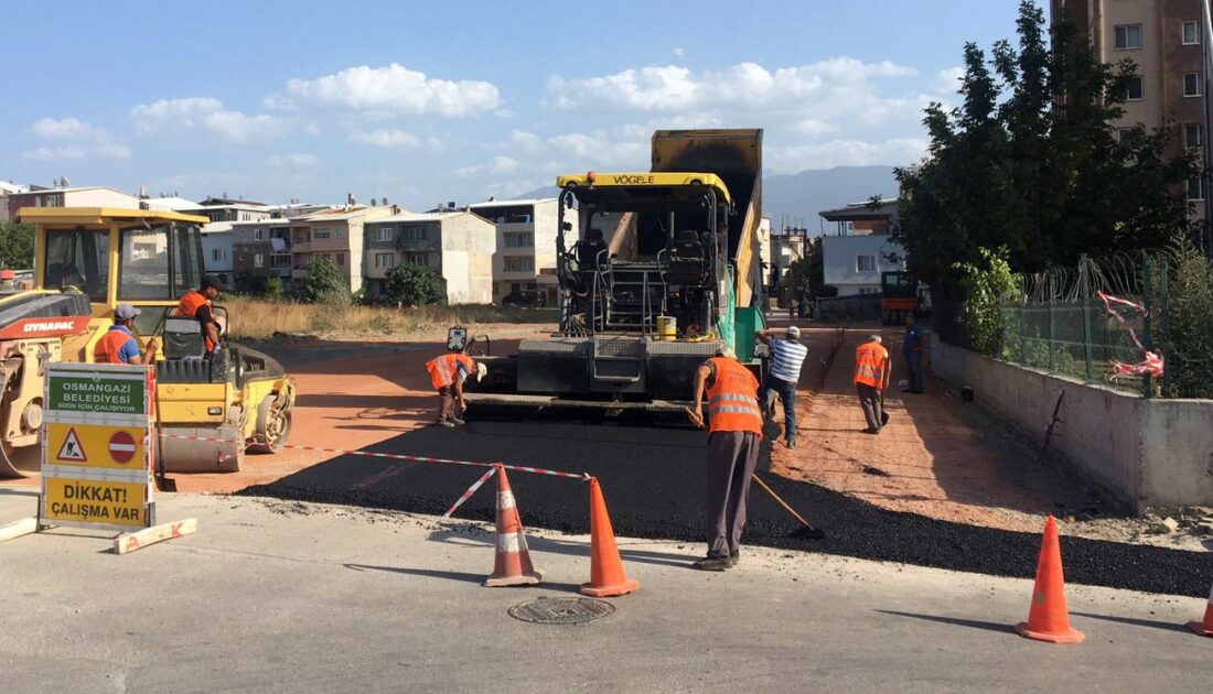 Osmangazi’de asfalt çalışmaları hız kesmiyor