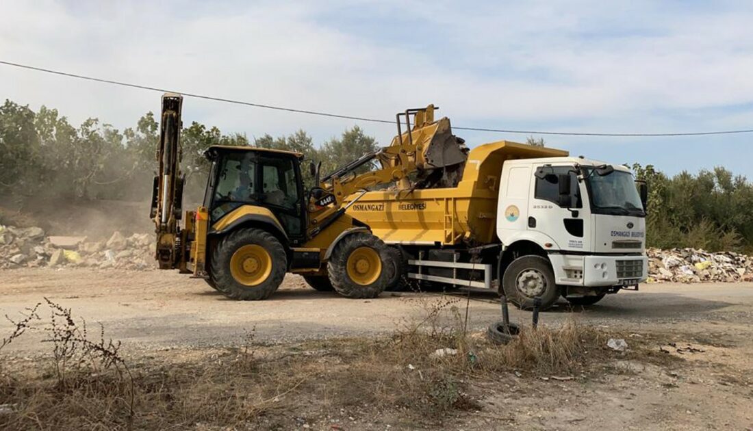 Osmangazi’de izinsiz hafriyat ve moloz dökümüne geçit yok