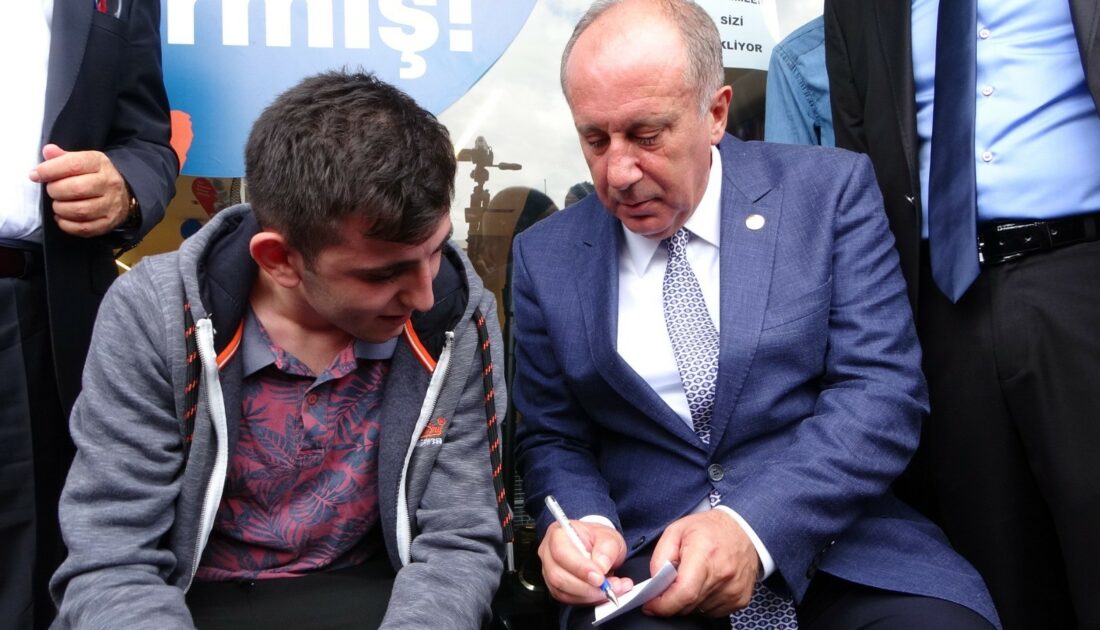 Muharrem İnce kaldırımda fizik dersi verdi