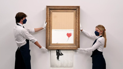 Banksy’nin eseri, rekor fiyata alıcı buldu